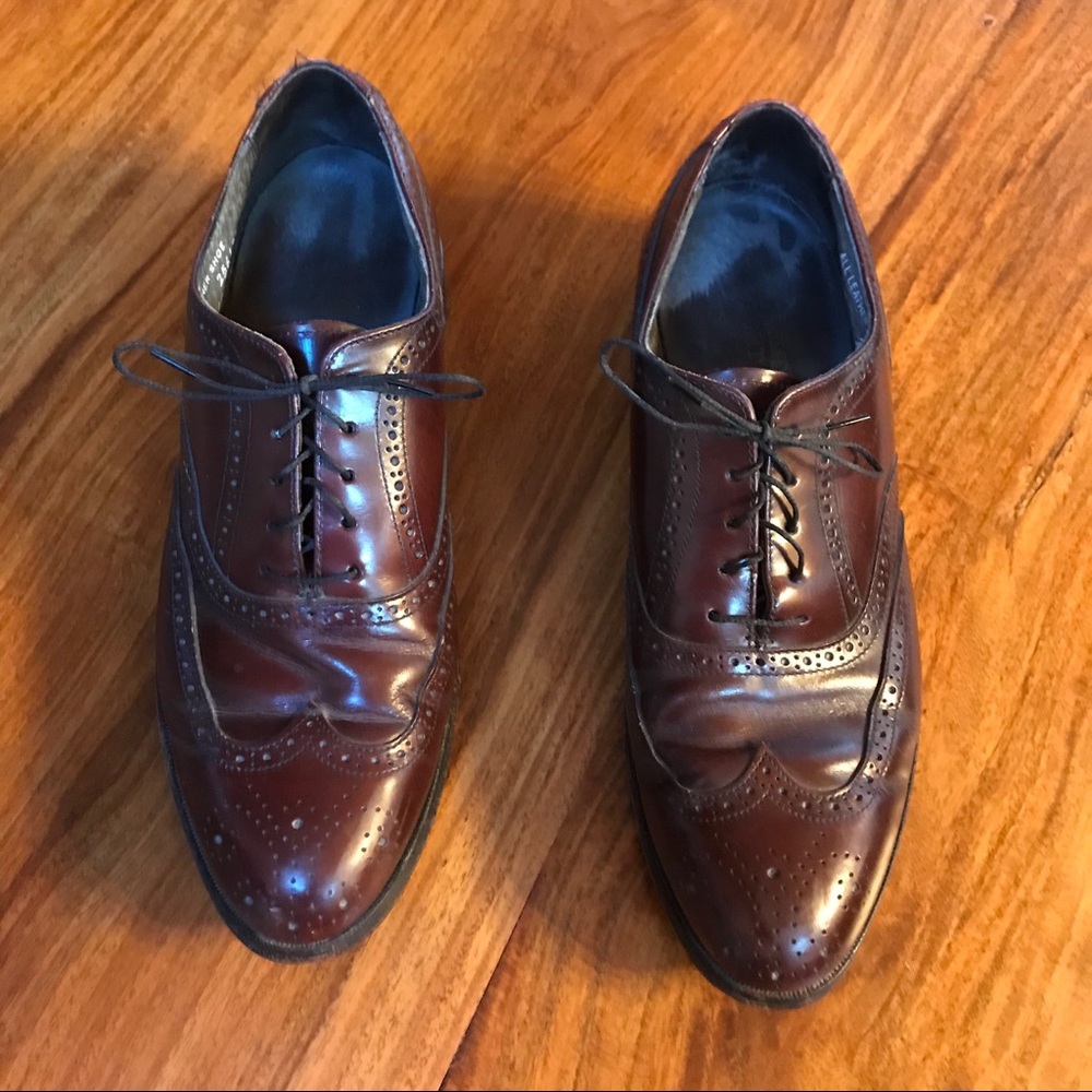 Stafford Comfort Plus All Leather Oxford Wingtip